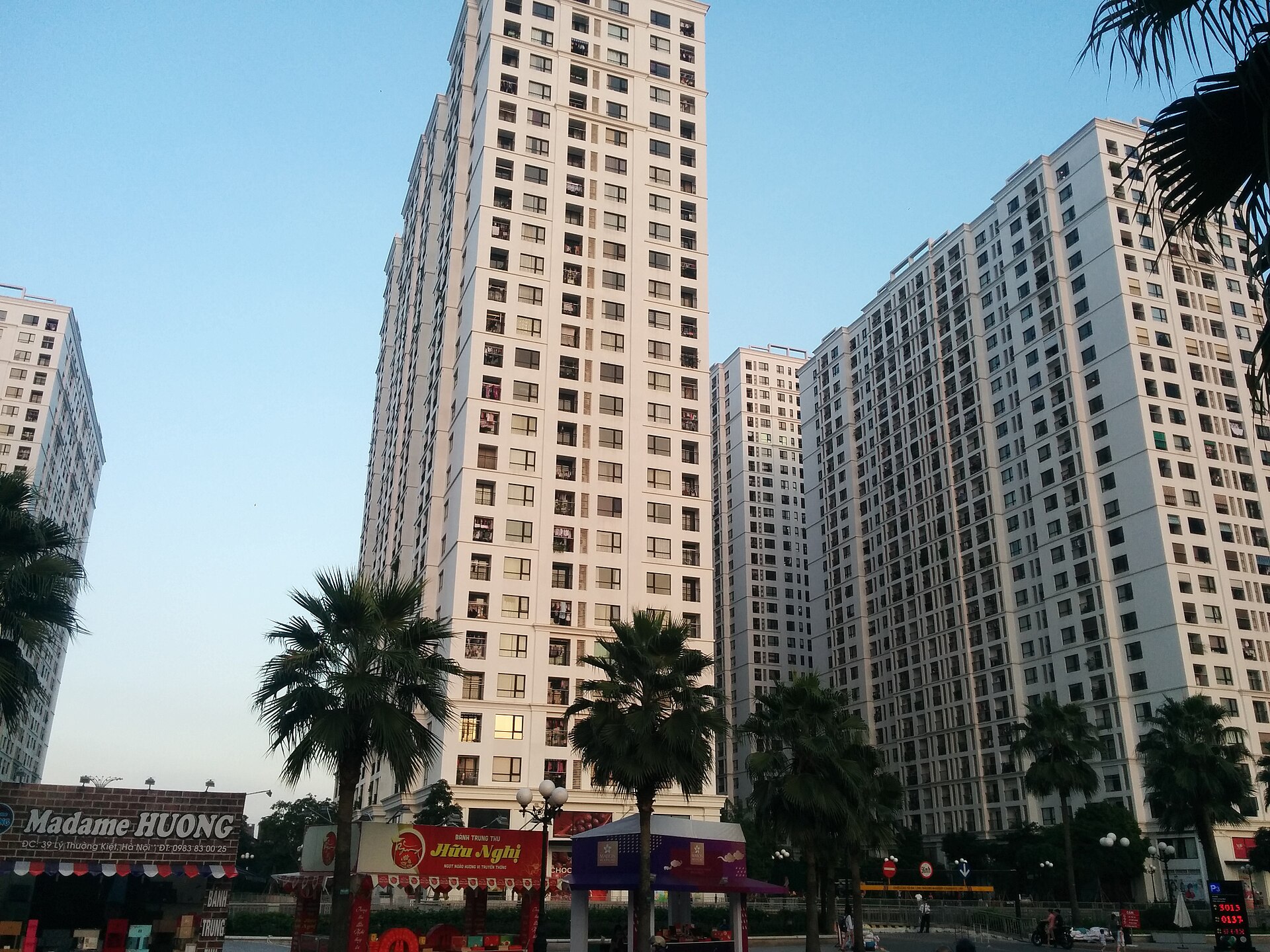 Các tòa chung cư tại Times City Hà Nội minh họa khảo sát thực tế